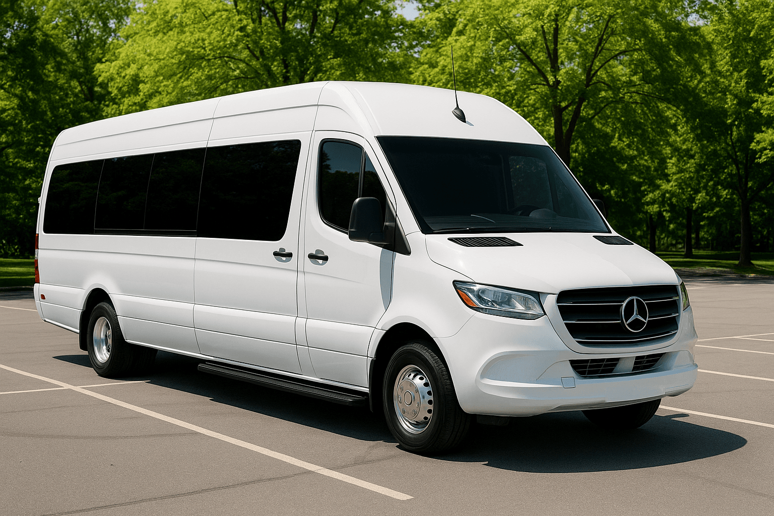 Exterior photo of 14 Passenger Executive Sprinter