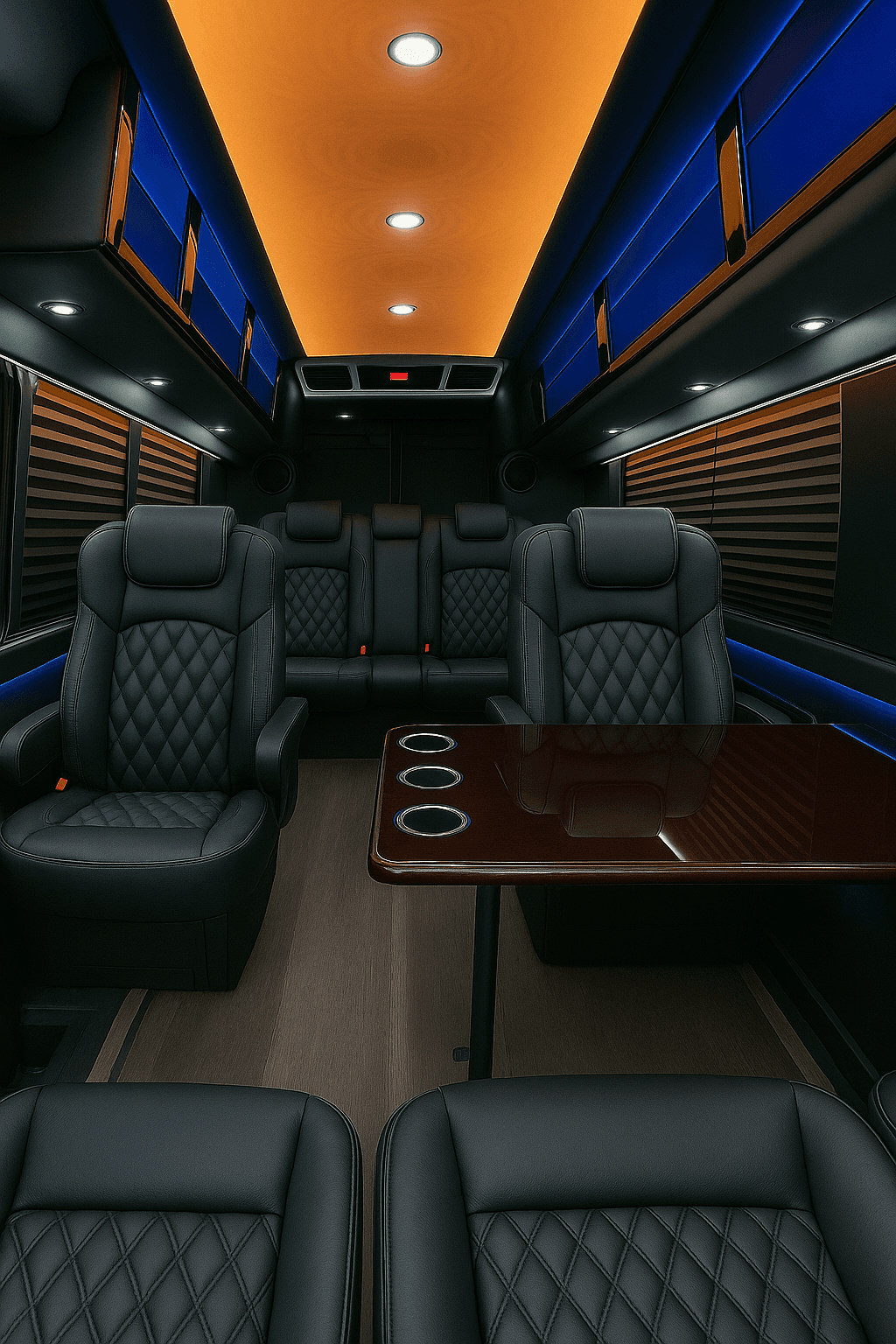 Vehicle photo: 14 Passenger Executive Sprinter interior