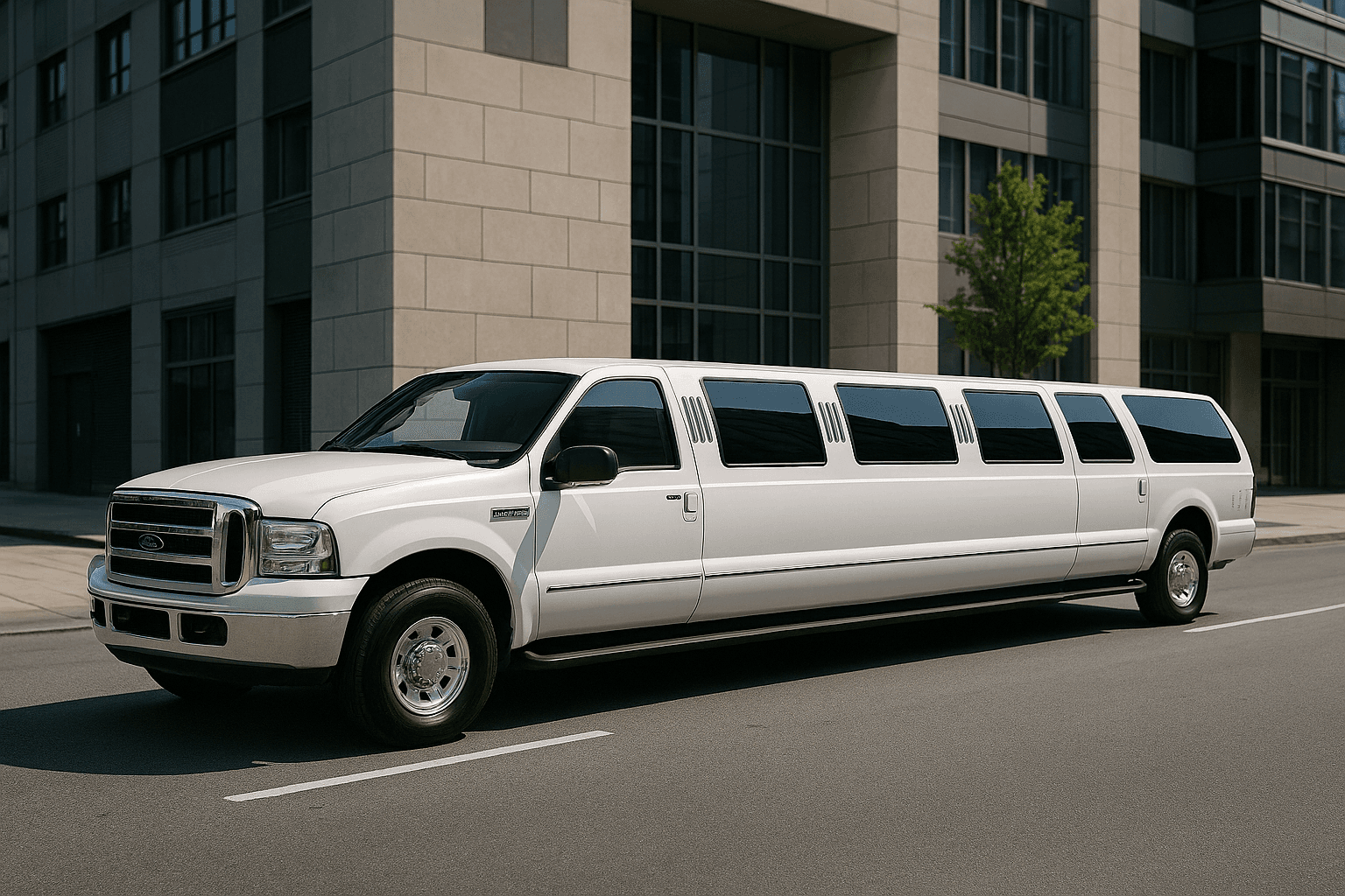Vehicle photo: 16 Passenger Stretch Limo exterior