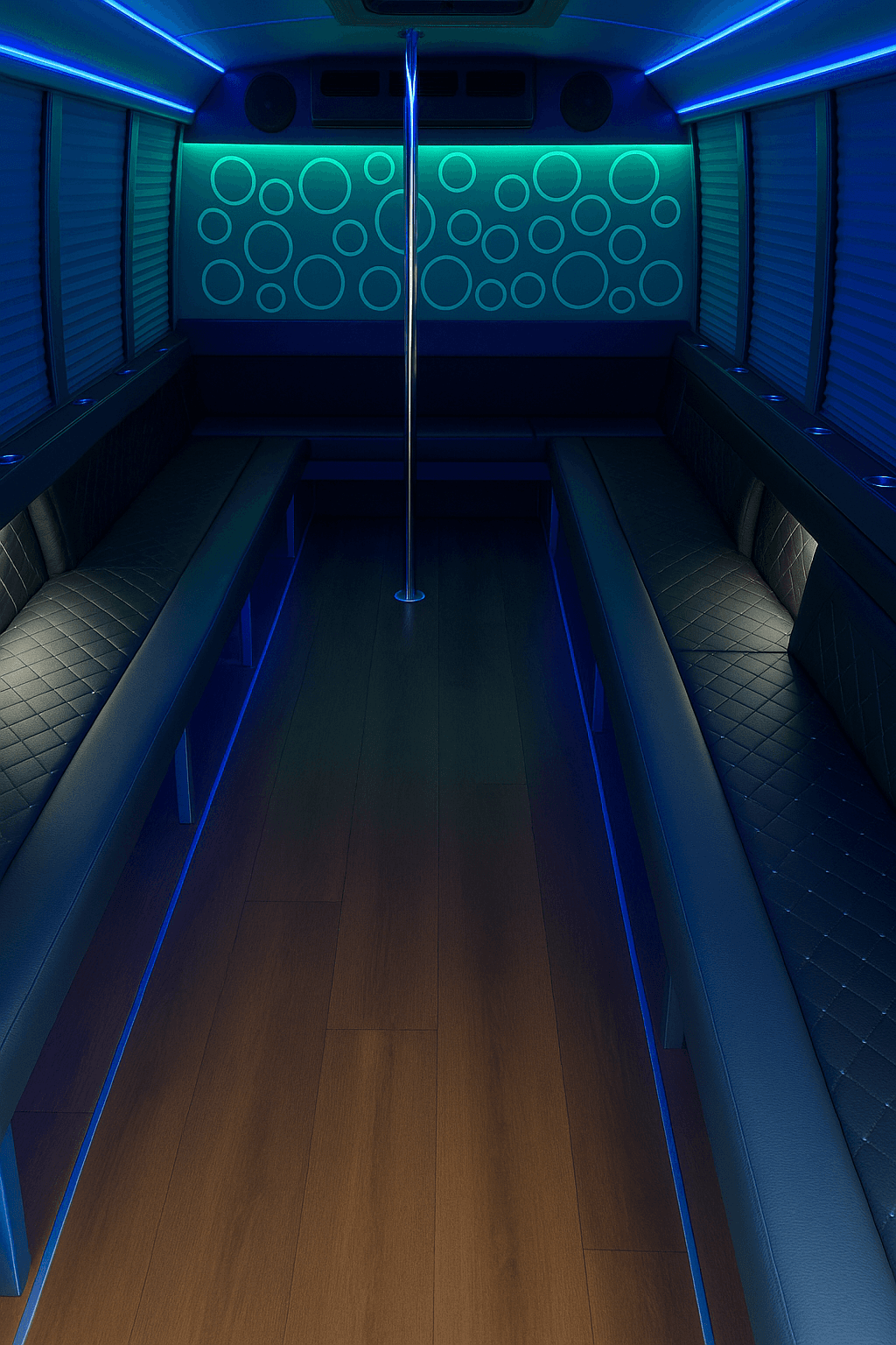 Austin Party Ride party bus interior