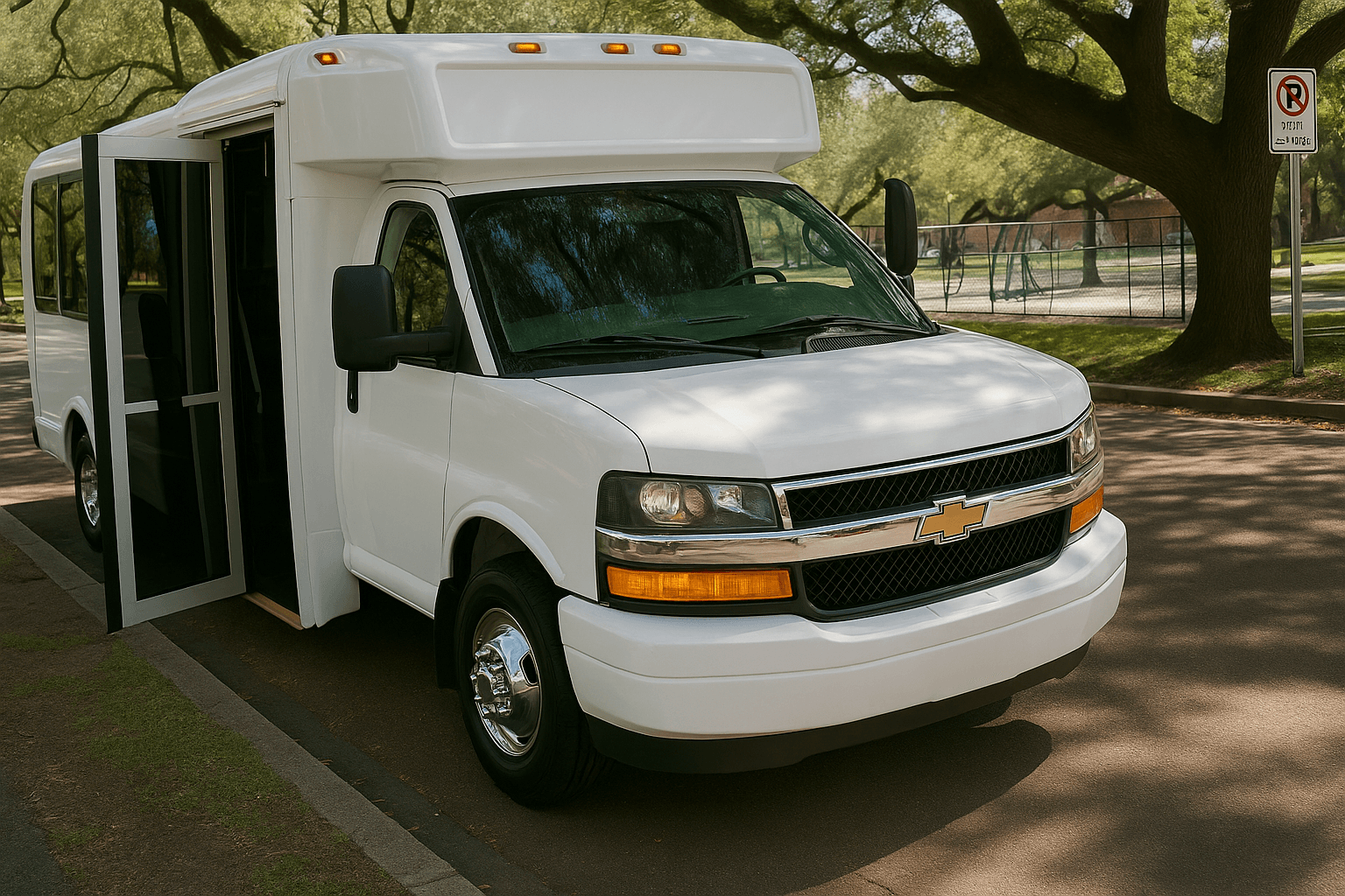 Vehicle photo: 18 Passenger Party Bus exterior