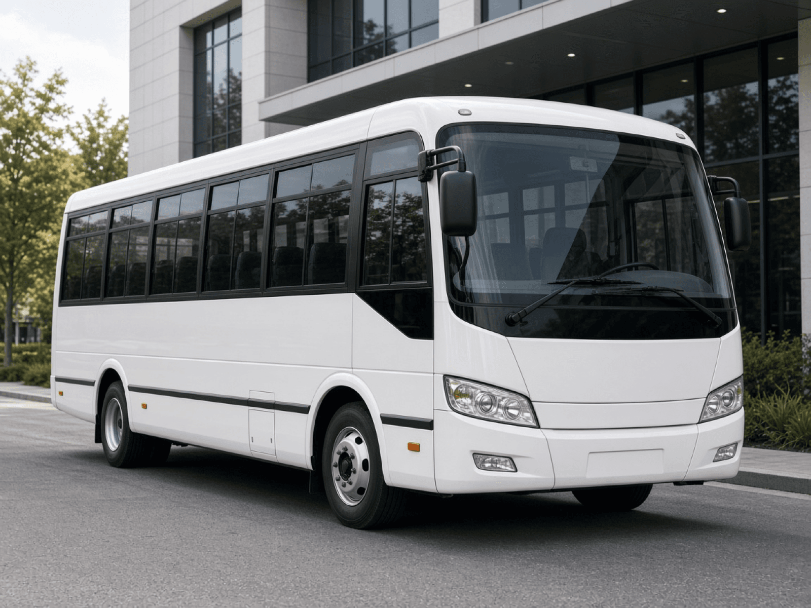 Vehicle photo: 28 Passenger Shuttle Bus exterior
