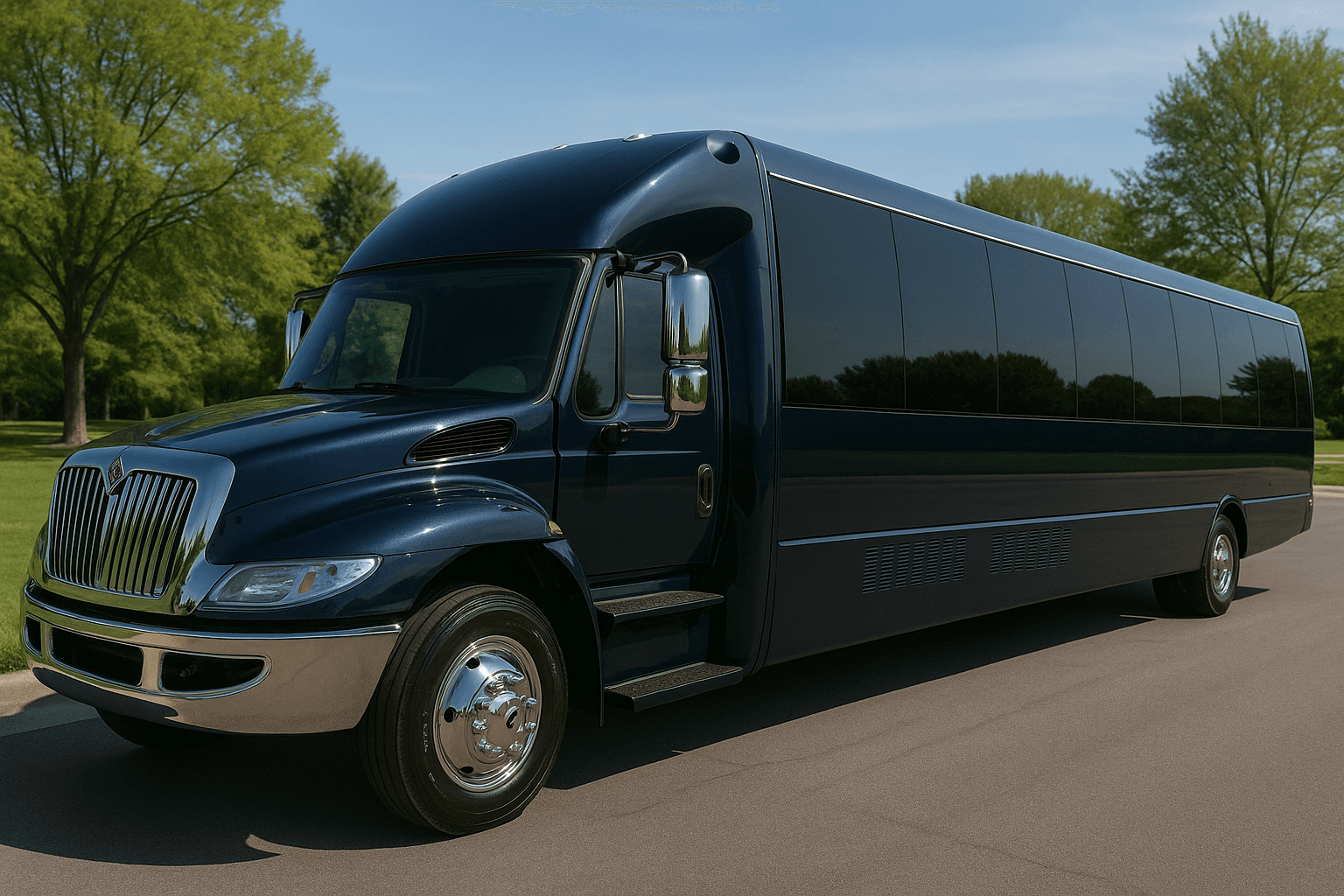 Vehicle photo: 34 Passenger Party Bus exterior