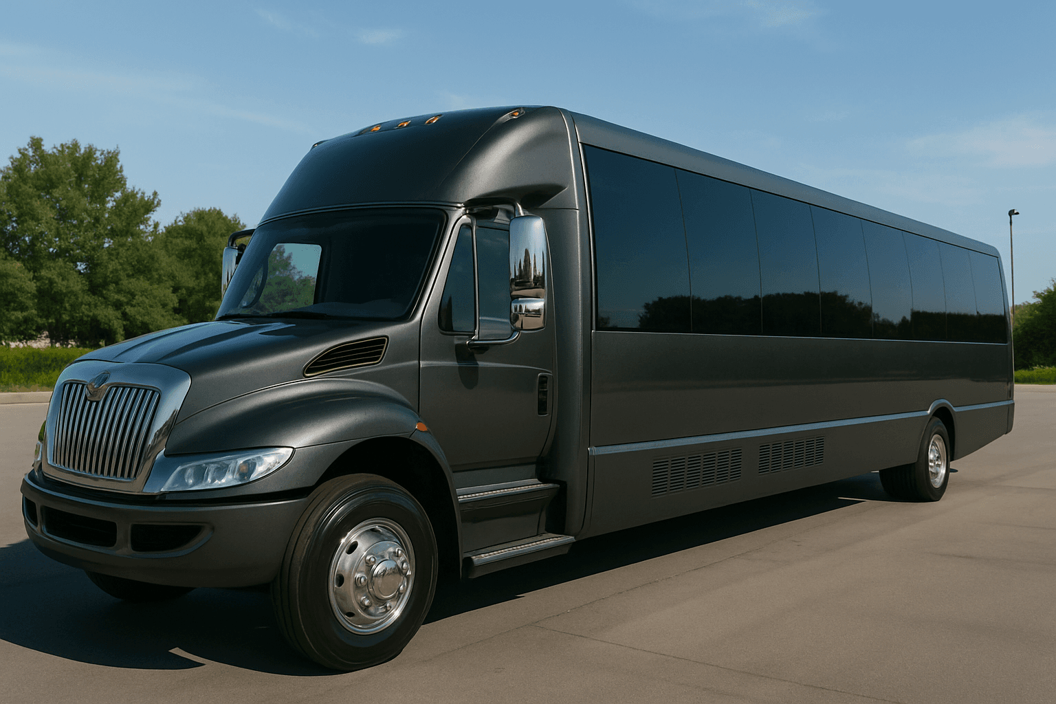 Vehicle photo: 40 Passenger Party Bus exterior