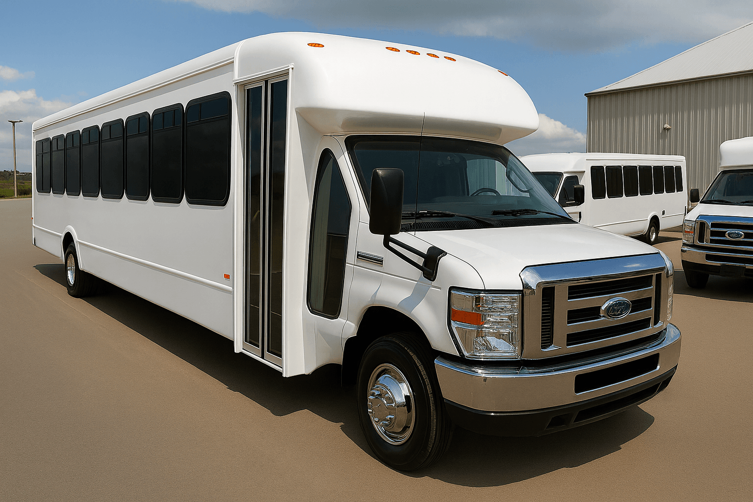 Exterior photo of 46 Passenger Coach Bus