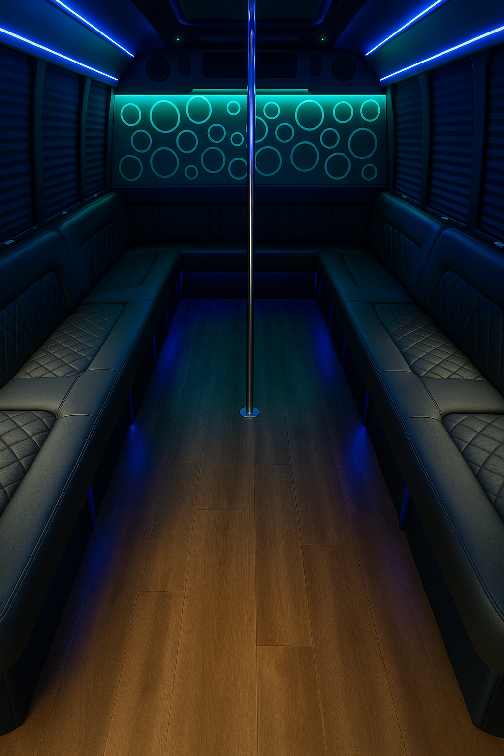 20 Passenger Party Bus interior thumbnail