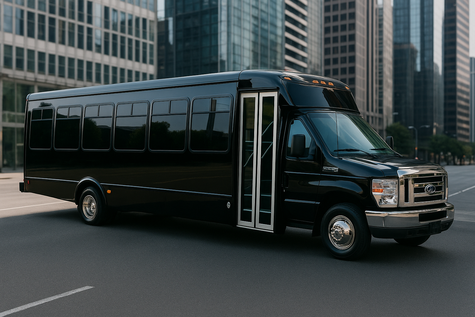 30 Passenger Coach Bus exterior