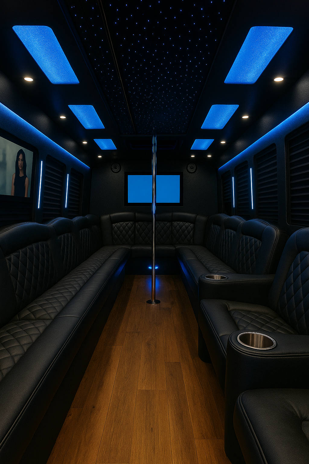 30 Passenger Party Bus interior thumbnail